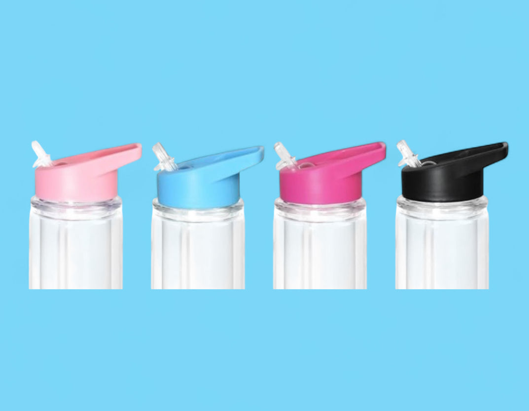 18 oz Snow Globe Water Bottle