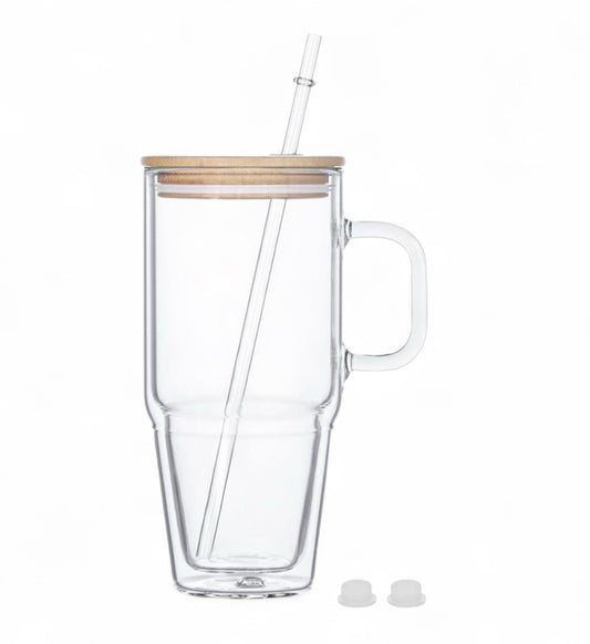 32oz Glass with Handle