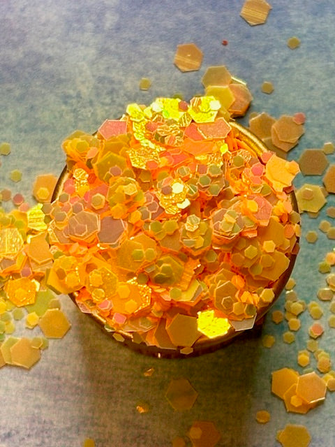 Orange Glitter