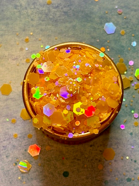 Orange Glitter