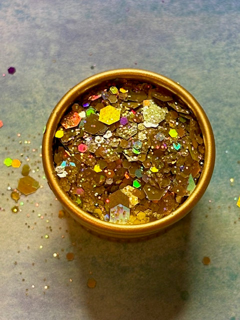 Brown & Gold Glitter