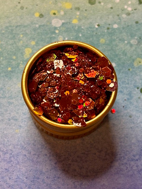 Brown & Gold Glitter