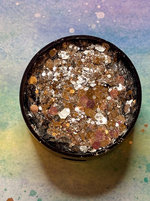 Black & Silver Glitter