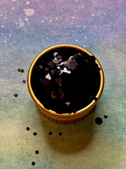 Black & Silver Glitter