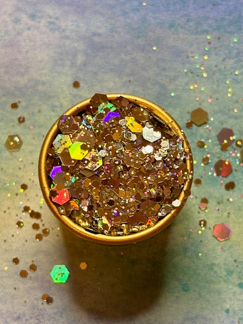 Black & Silver Glitter